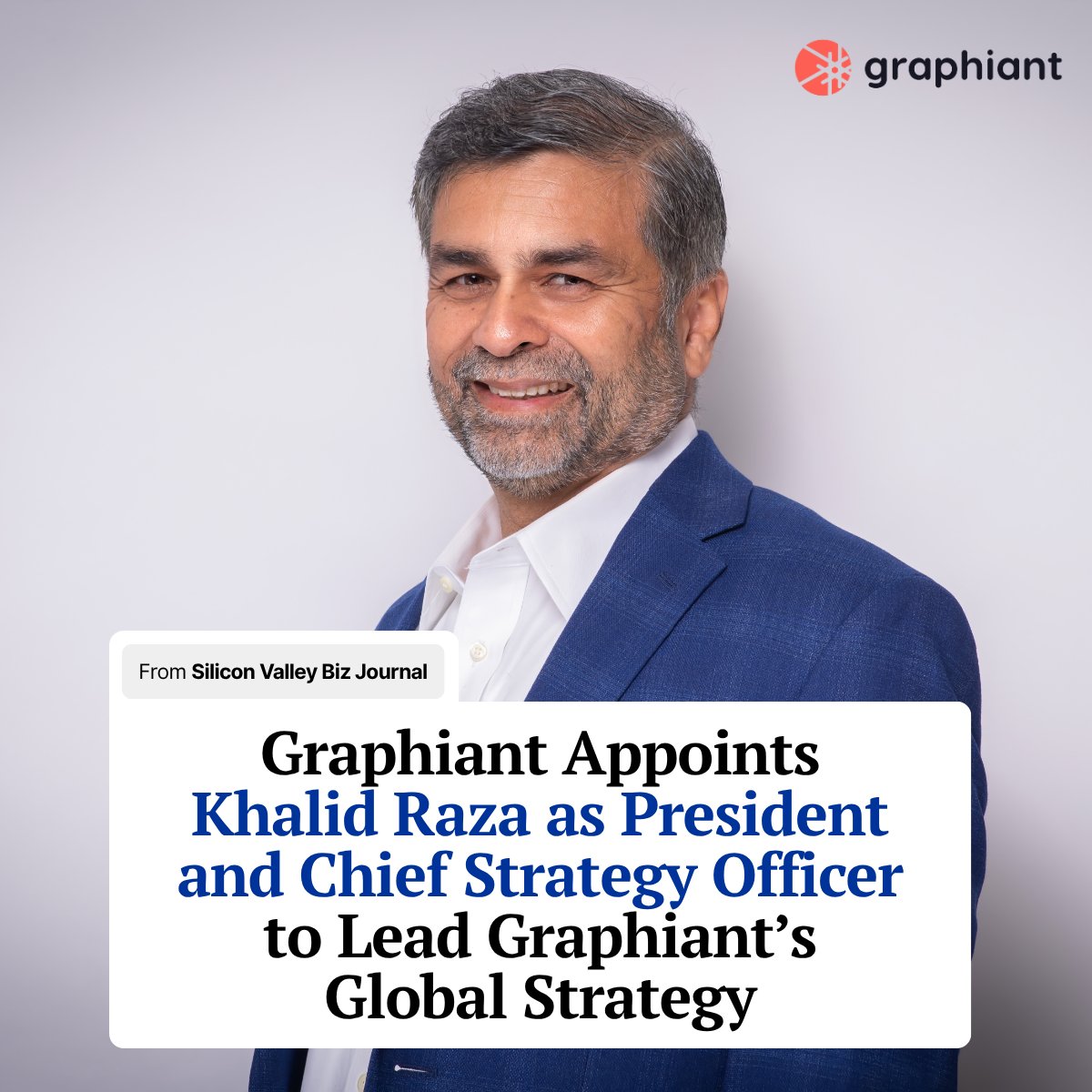 _KhalidRaza's tweet image. I am happy and proud to announce that I am taking on the role of President and Chief Strategy Officer at @GraphiantHQ.
Looking forward to the leadership and next-gen vision @theuncagedali will bring to Graphiant.

#Leadership #AI #Graphiant

hubs.ly/Q03QgkCW0
