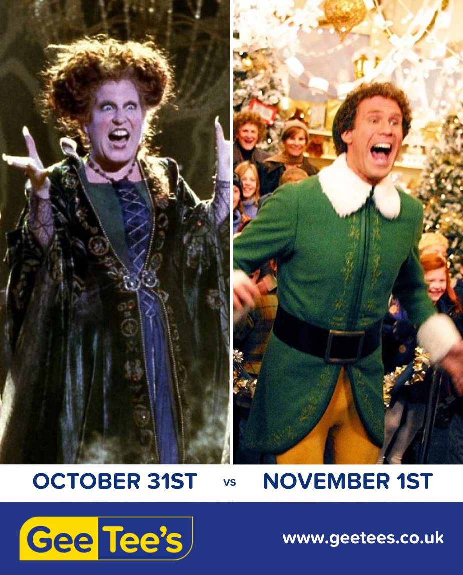 Who else can relate?!🎃🎅🏼

Good news Christmas lovers you can shop our Christmas In Stores &amp; Online!

geetees.co.uk/product-catego…