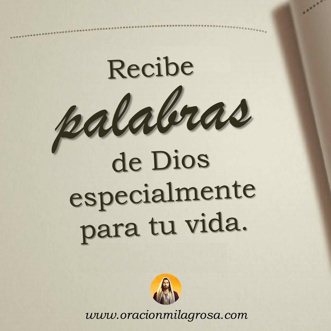 UN MENSAJE DE DIOS PARA TU VIDA: Respira por un momento y elige un numero entre 1 y 50. Cada numero contiene un mensaje de Dios especialmente para este momento de tu vida.

Comenta el numero y descubre tu mensaje en: oracionmilagrosa.com/2025/10/mensaj… ✨