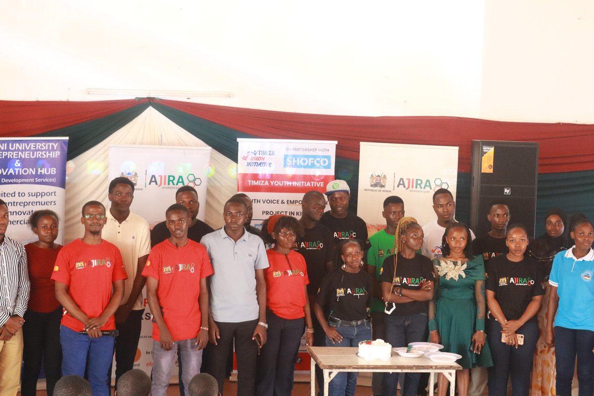 Timiza_CC's tweet photo. We joined @AjiraDigital, @hope2shine @KeEquityBank @maono_space & @PU_Kilifi for #SkillsFest2025 celebrating innovation & youth empowerment.
Our Timiza Youth showcased real digital skills & renewed ties with Pwani Ajira Club.
🎥 https://t.co/N0LaIsi4FI
#Timiza #DigitalFutures https://t.co/bq8fMvZSc8