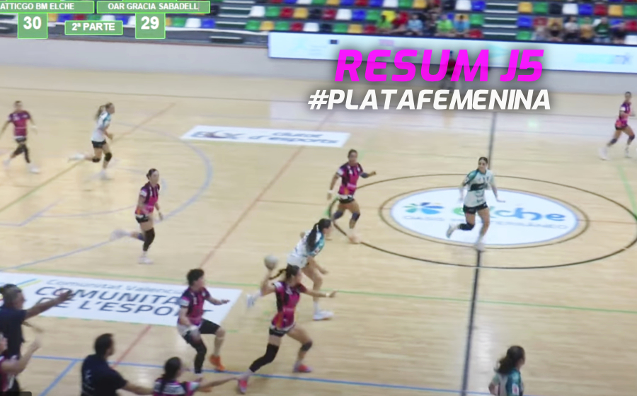 CatHandbol's tweet photo. RESUM J5 #PlataFemenina: Jornada apassionant amb empat de l'@oargracia a Elx de forma quasi increïble, en el duel entre el dos primers, i tres partits resolts per la mínima a favor de @handbolsjd, @HandbolR Ribes i @BMGranollers Atlètic.
➡️ https://t.co/dJbSKY2HQC https://t.co/DGk9zhwwMW