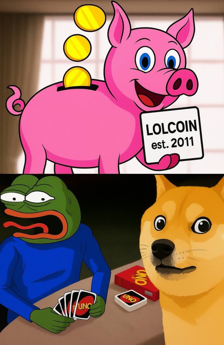 luckylurkyluke's tweet image. Does your friend like making history and making money while he&apos;s at it?
If so, go for #lolcoin, first ever memecoin (2011), sitting at 500kmcap.