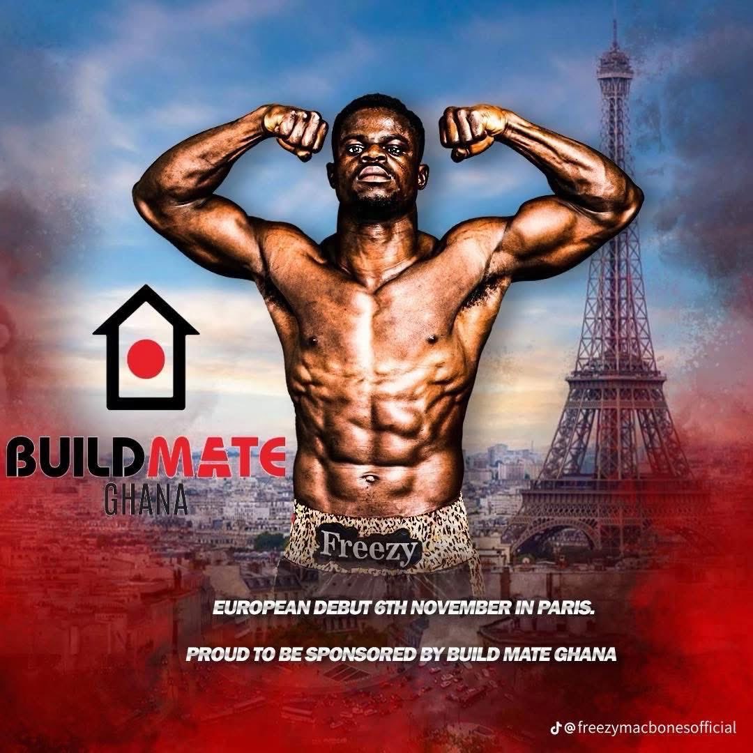 BOXINGCORNER_'s tweet image. ‼️UPCOMING MATCH‼️

Ghana 🇬🇭 Boxing Star Seth Gyimah (Freezy Macbones) (11-0-0) is facing Andras Komjath (5-3-0) on 6th November in Paris sponsored by Build Mate Ghana. 

#Boxing #Ghanaboxing #Boxingcorner
