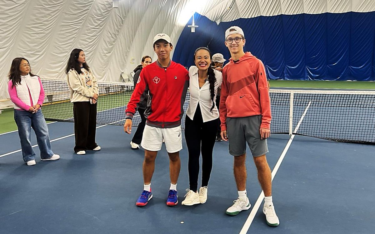 TennisOntario's tweet photo. 🎾 Youth tennis shines at PRC Markham &amp; Brampton! Councillors Rae &amp; Santos inspired players with coin tosses, certificates &amp; gift cards. Big thanks to volunteers &amp; families! 👏

Full story in SPIN
🔗https://t.co/44Lf0ZrHPP

#GetOntheCourt #TennisOntario #TennisCanada #OTA https://t.co/dC3pk53Wyg