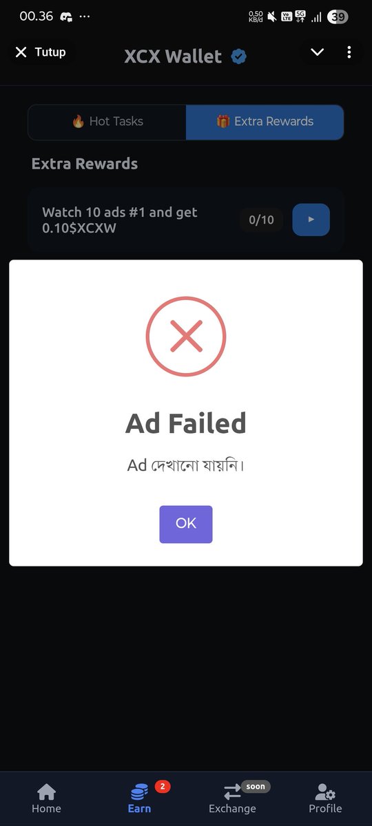 RudiMuchtar3's tweet photo. @XCXWallet Indian project and the extra task just want you to watch their ads, are the devs broke or something?😹😹😹 https://t.co/KUUj2a0fmX
