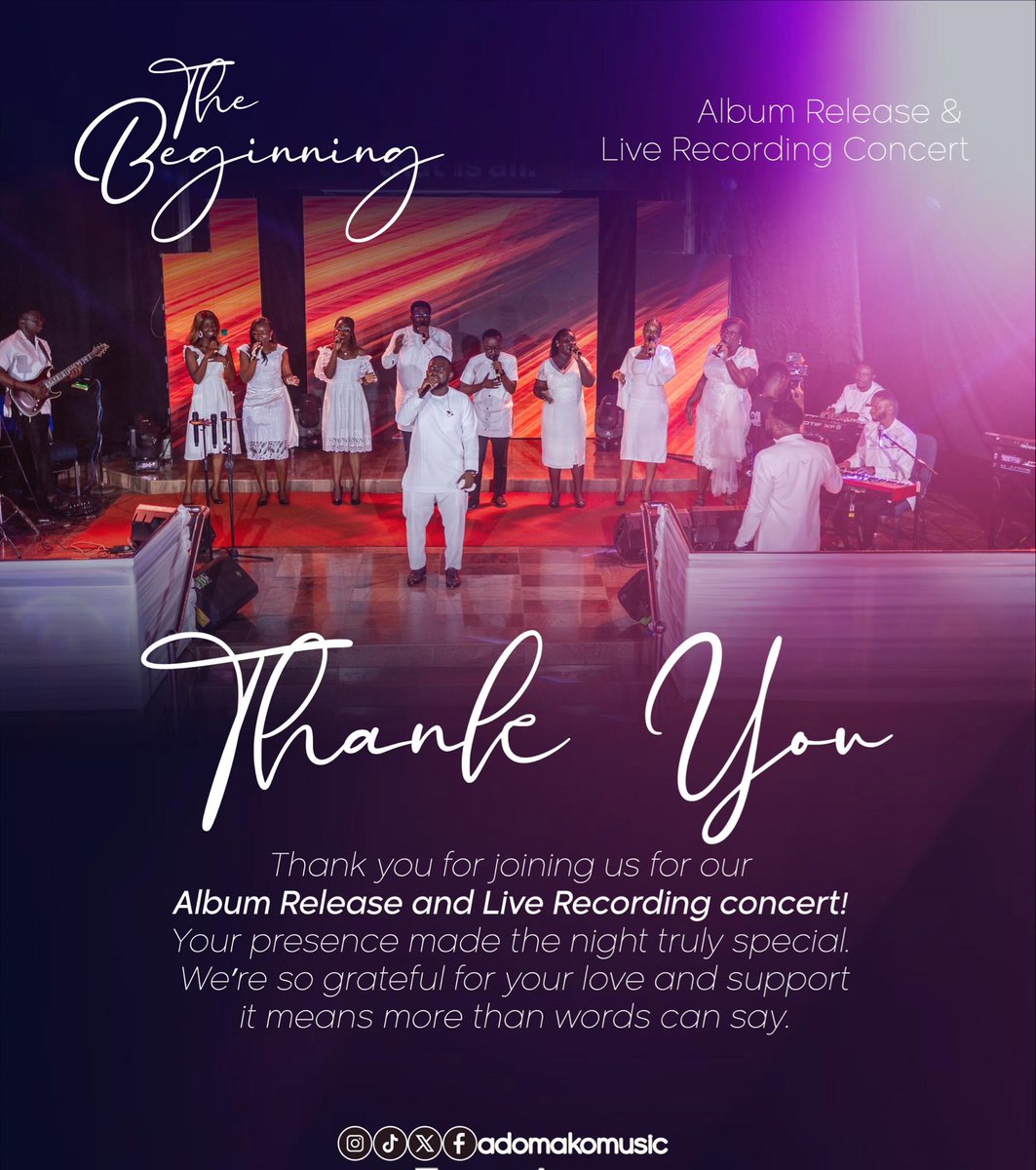 AdomakoMusic's tweet photo. To God be the glory, great things He hath done….. 
What a night!!!! Thank you to everyone who came, sang, and worshipped with us. Your presence made the experience unforgettable. ❤️✨” https://t.co/Hkv9U7rdHw