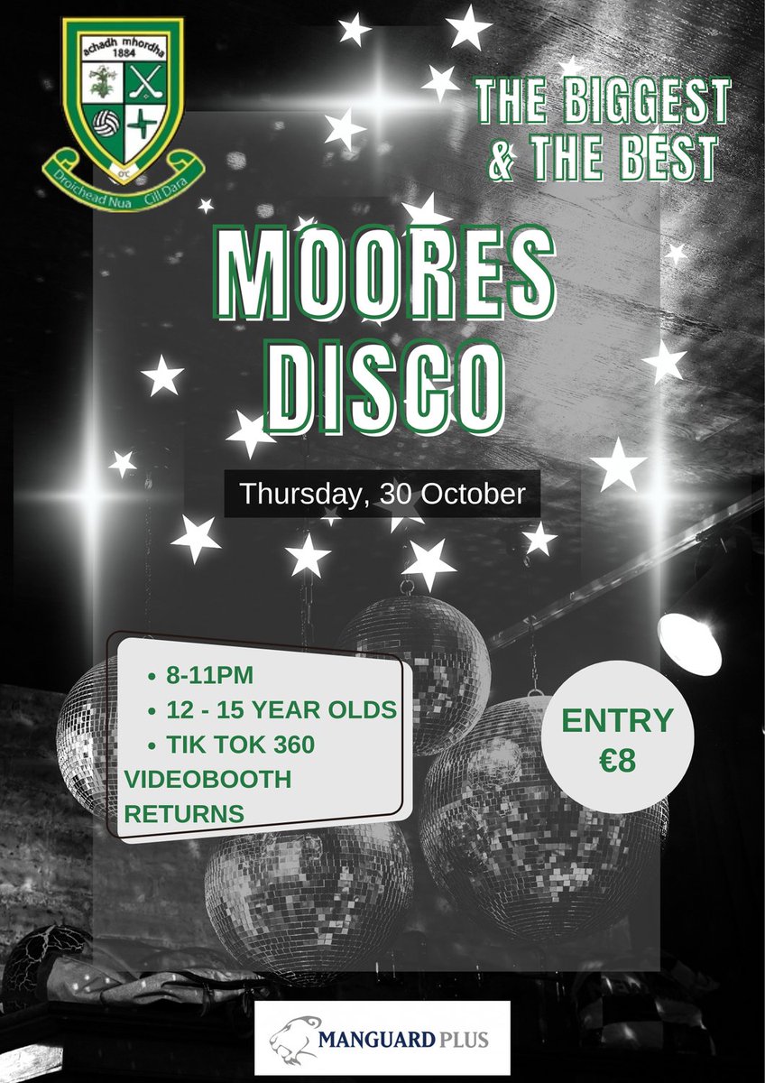 The biggest and the best Teen Disco takes place this Thursday 30 October. 

See you there! 

#Moores2025 #MooresDisco