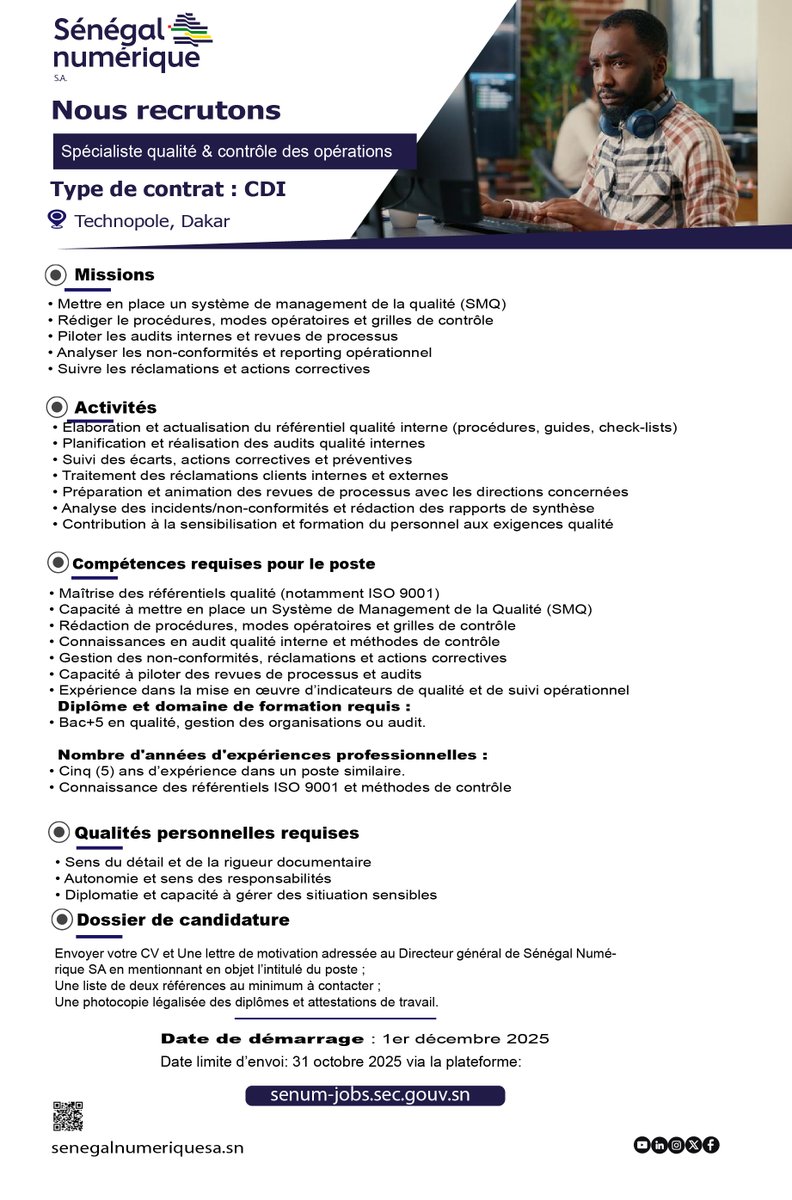 Sénégal Numérique S.A. (Ex-ADIE) tweet media