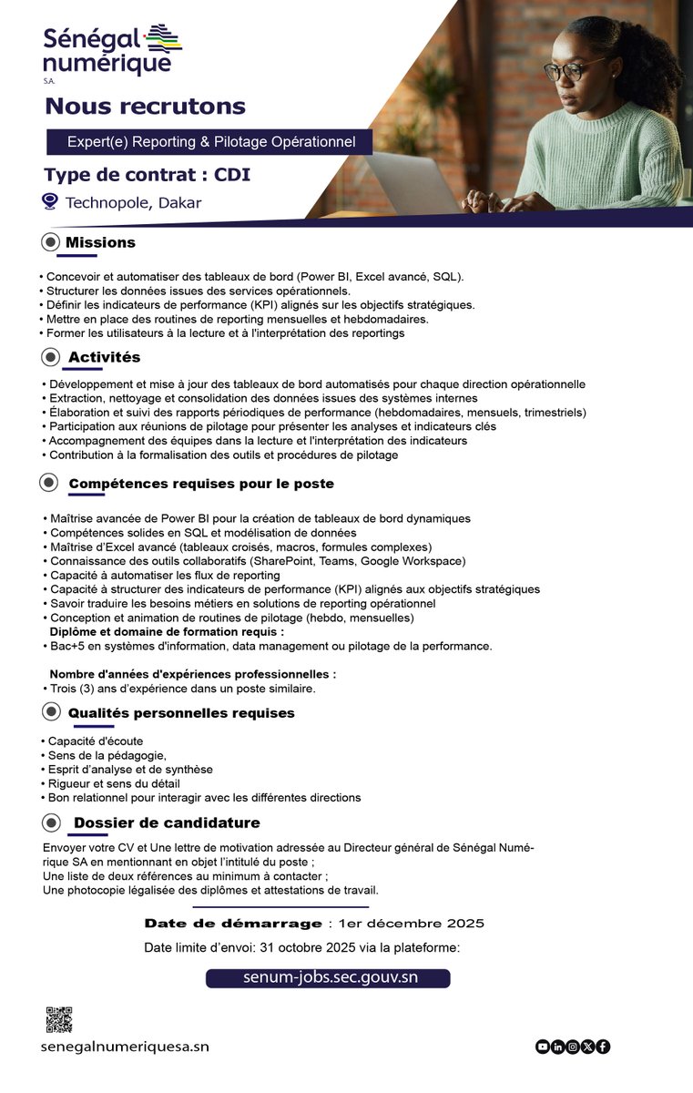 Sénégal Numérique S.A. (Ex-ADIE) tweet media