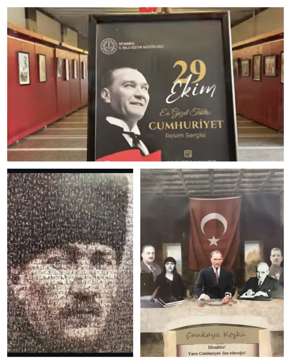 29 Ekim Cumhuriyet Bayramı’nın 102. yıl dönümü vesilesiyle hazırlanan “En Güzel Tablo: Cumhuriyet” temalı resim sergisi, Müdürlüğümüz Sergi Salonu’nda Avni Akyol GSL öğrencilerinin konseri eşliğinde açıldı. 
🇹🇷❤️ #CumhuriyetBayramı
<a href="/istanbulilmem/">İstanbul İl Millî Eğitim Müdürlüğü</a> <a href="/MucahitYentur/">Murat Mücahit Yentür</a>