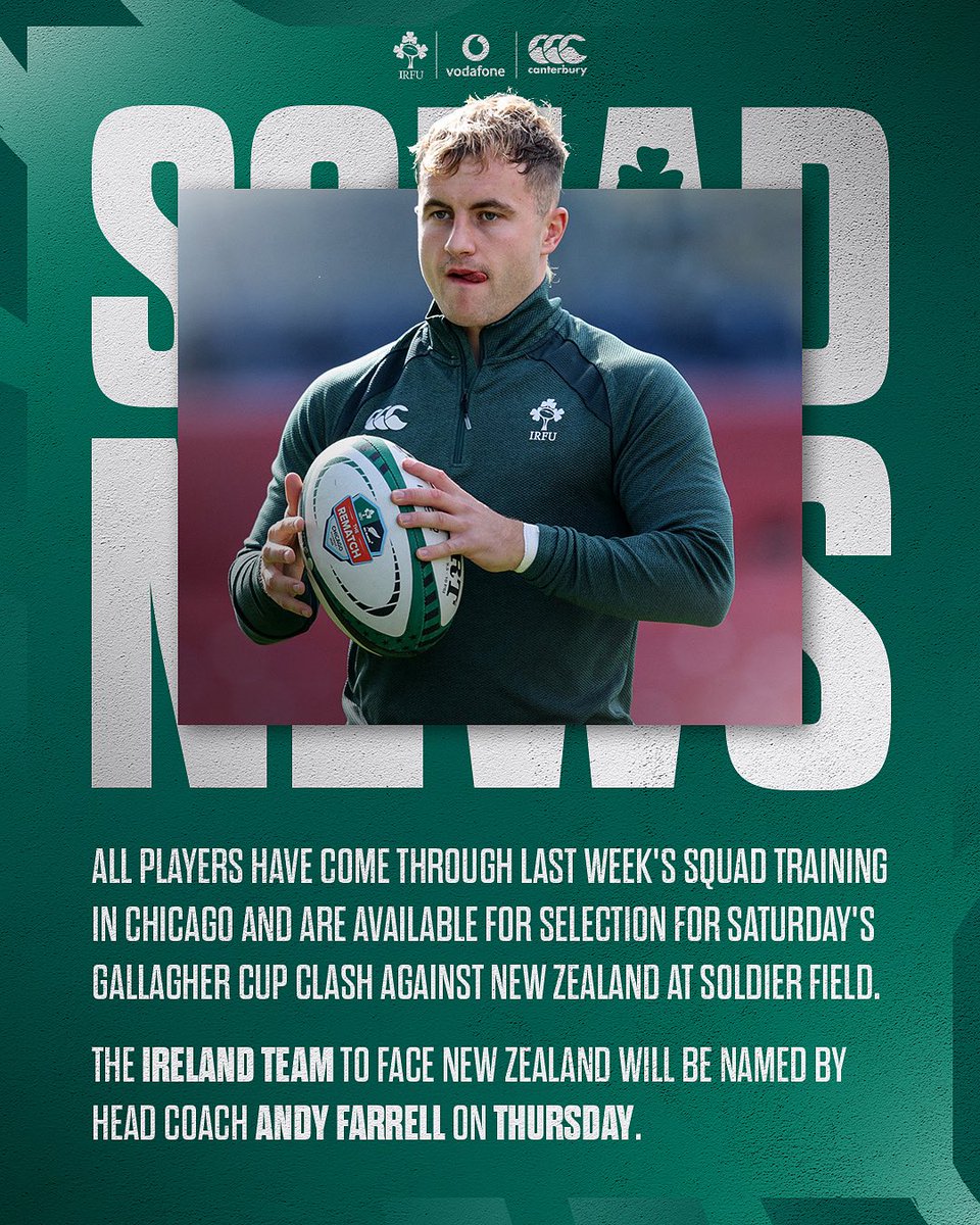 IrishRugby's tweet image. Ready for a big week! 🫡