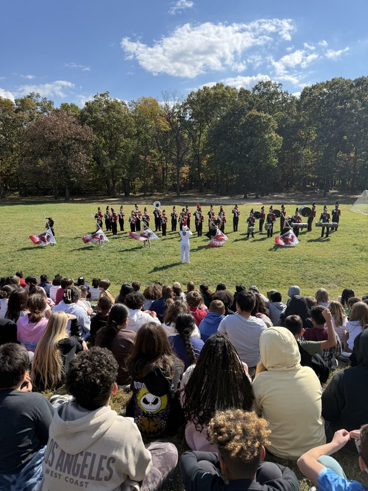 Our students were so excited to watch the North County High School Marching Band perform. <a href="/AACountySchools/">AACPS</a> #BelongGrowSucceed