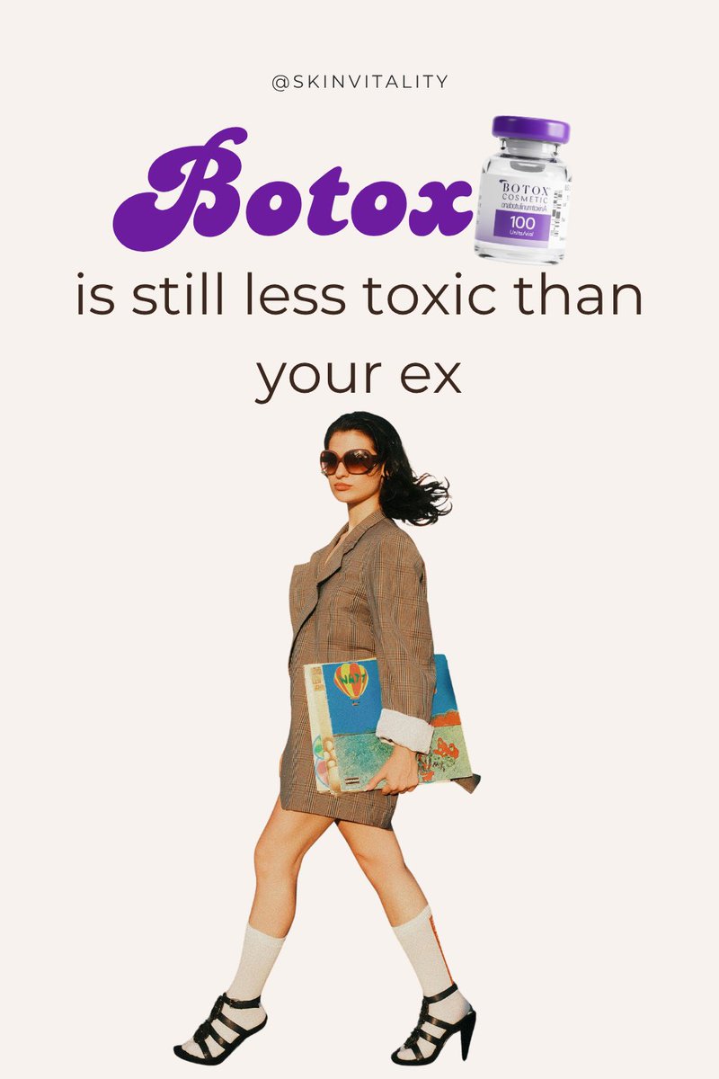 SkinVitality's tweet image. Botox is still less toxic than your ex 😉 Subtle, smooth, and confidence-boosting. That’s the real glow-up.
#Botox #Injectables #BeautyHumour #FacialRejuvenation