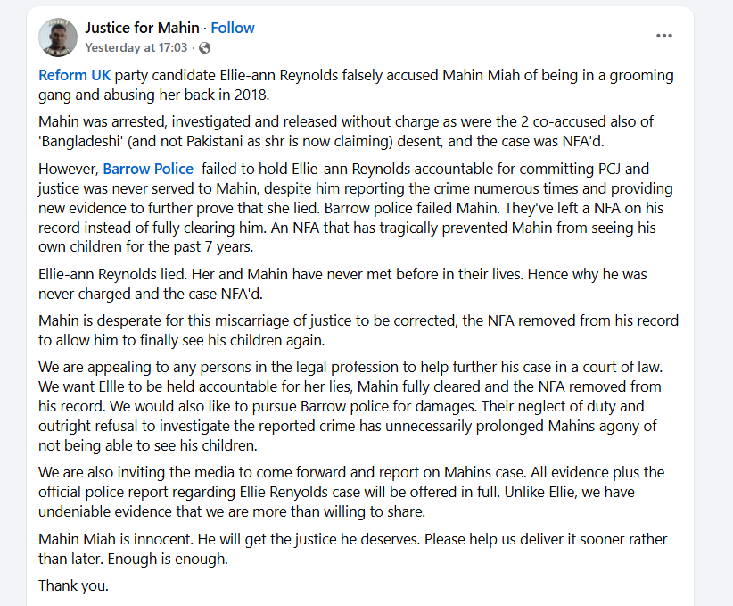 <a href="/Nigel_Farage/">Nigel Farage MP</a> Really

Are you aware there are issues of false allegation