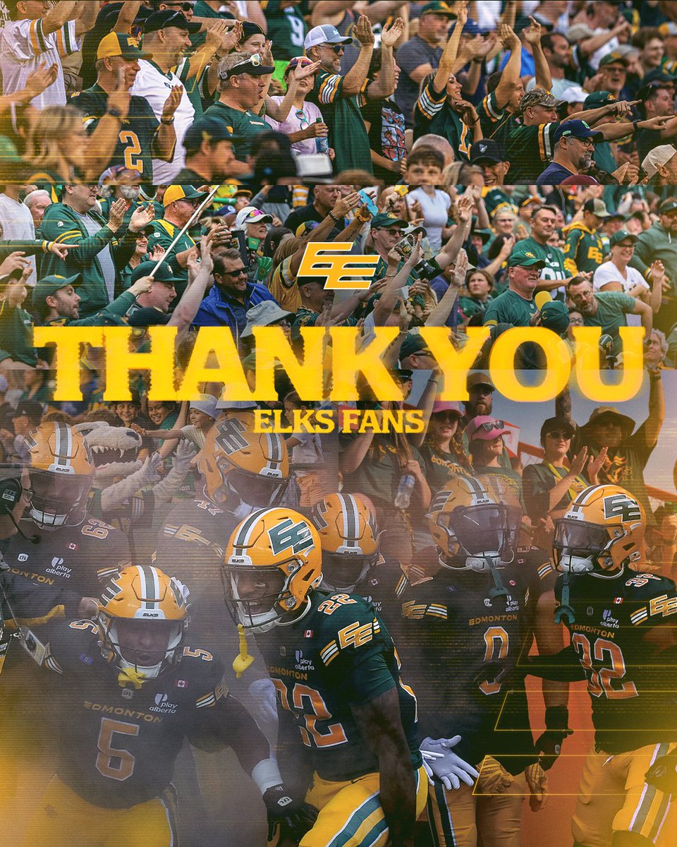GoElks's tweet image. Always with us. Always Edmonton. 💚💛

Through every moment, you stood with us. Thank you, Green &amp;amp; Gold family.

#GoElks #AlwaysEdmonton