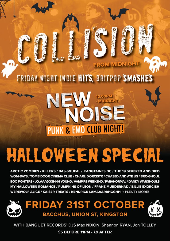 🎃 BACCHUS 🎃

Halloween at everyone’s fave crypt. advance tickets on sale now banquetrecords.com/new-noise-coll…