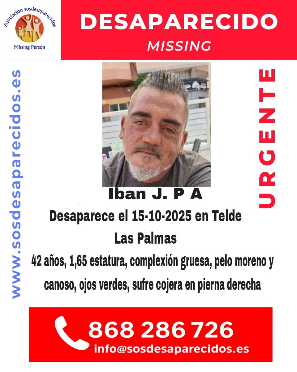 ALERTA DESAPARECIDOS (@sosdesaparecido) on Twitter photo 🆘 DESAPARECIDO
#sosdesaparecidos #Desaparecido #Missing #España #Telde #LasPalmas
Fuente: sosdesaparecidos
Síguenos <a href="/sosdesaparecido/">ALERTA DESAPARECIDOS</a> 🆘 DESAPARECIDO
#sosdesaparecidos #Desaparecido #Missing #España #Telde #LasPalmas
Fuente: sosdesaparecidos
Síguenos <a href="/sosdesaparecido/">ALERTA DESAPARECIDOS</a>