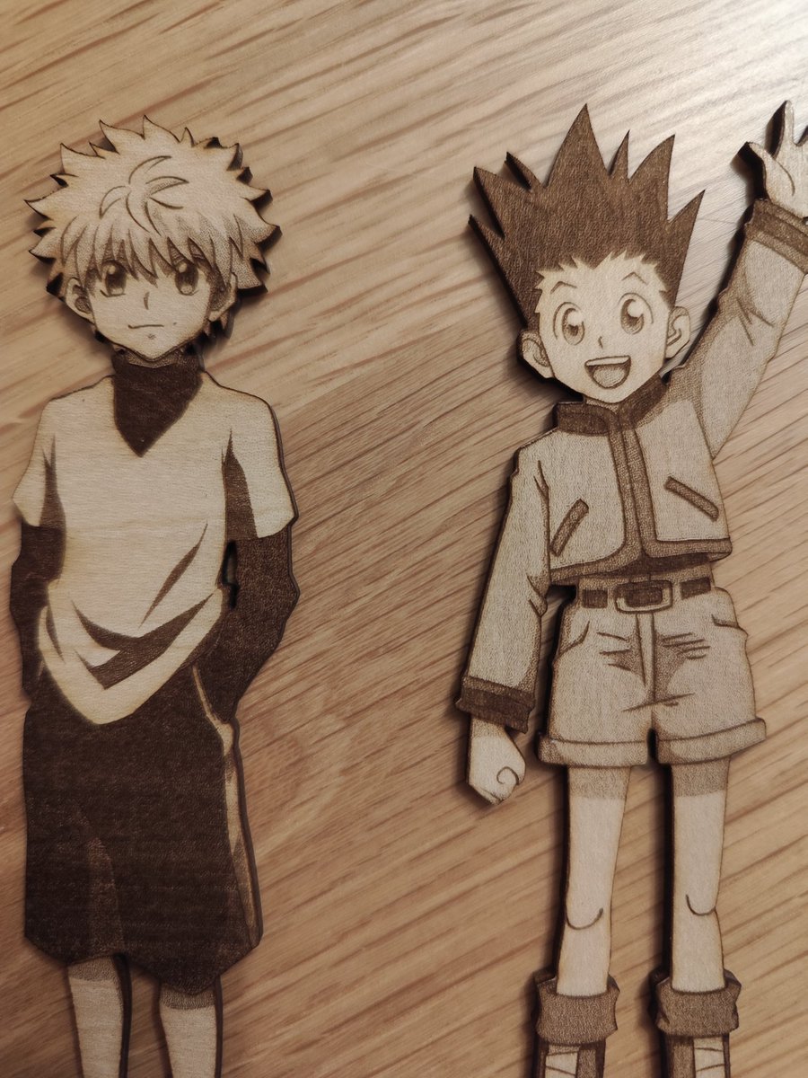 On part sur des nouvelles gravures pour la fin d'année et pour enrichir la boutique avant Noël 😃
#hunterxhunter