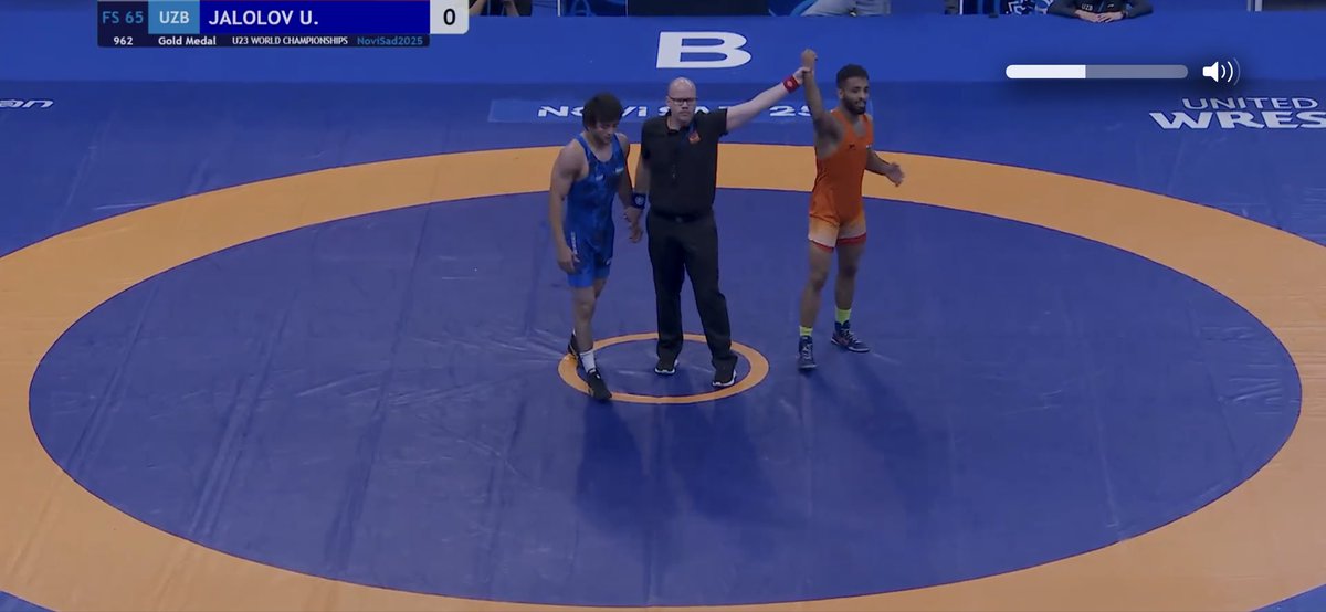 SportsByPahadii's tweet image. Sujeet Kalkal Won Gold Medal in U23 World Championships in 65 KG 

#Uww #Wrestling #Sports #Sujeet