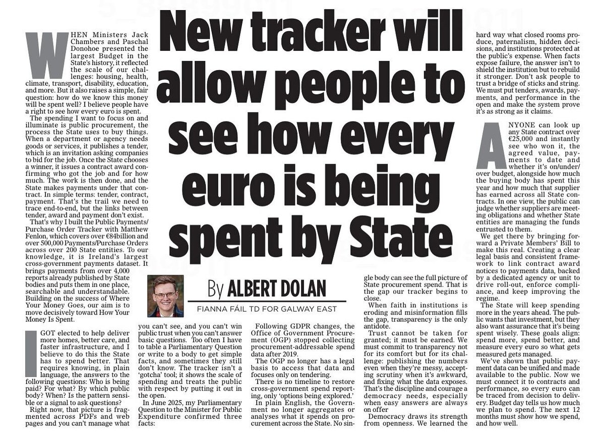 Op Ed from this weekends Irish Mail on Sunday 👍🏼 Let me know what you think ✅