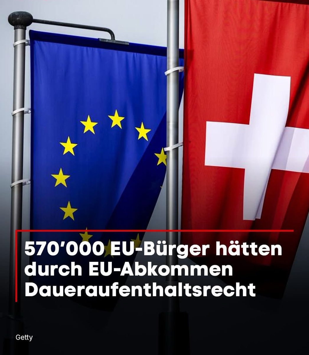 mcpolitik's tweet image. Es ist ja nicht so, als würden wir nicht schon überall aus allen Nähten platzen. 

Wenn das neue EU-Abkommen angenommen wird, würden bis zu 570’000 EU-Bürger ein Daueraufenthaltsrecht in der Schweiz erhalten. Unser Wohnungsmarkt ist jetzt schon überlastet: 2024 zogen 83’000…