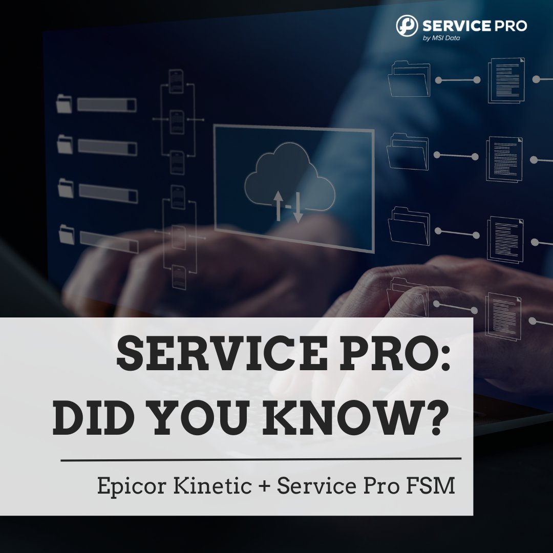 msidata's tweet image. Did you know that Epicor Kinetic customers can leverage Service Pro? 
- API: connect Service Pro to Kinetic tables with ease
- Service Pro Exchange: give service order data to Kinetic with minimal IT lift
- Mobile: the field app that connects to Kinetic
hubs.ly/Q03QgVnN0