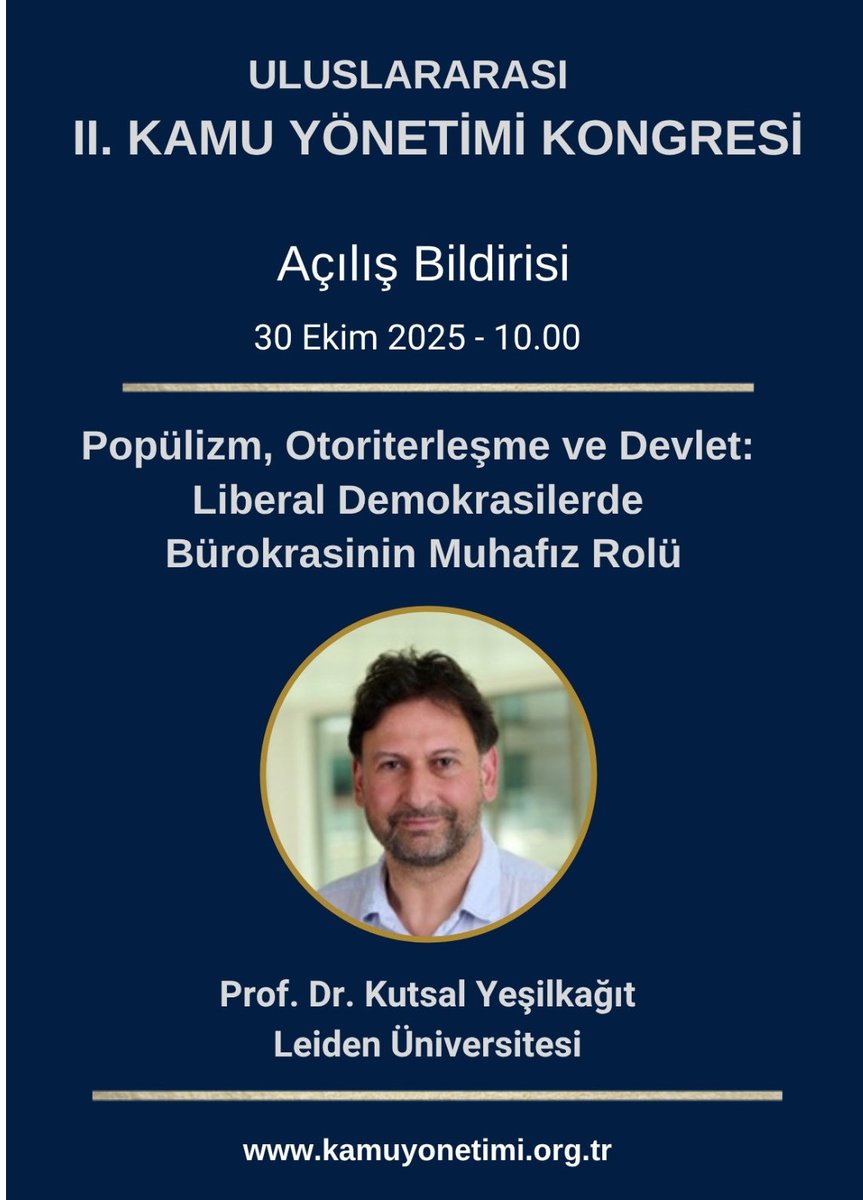 BarOvgun's tweet photo. Kamu Yönetimi Derneği’nin düzenlediği kamu hizmetleri ve kamusal haklar temalı 2. Kamu Yönetimi Kongresi bu yıl 30-31 Ekim tarihlerinde ODTÜ Vişnelik tesislerinde gerçekleşecek. Ayrıntılı program için bkz. https://t.co/IwTIJVh5ts 
Ankara’da olanları ve yolu Ankara’ya düşenleri bekleriz…