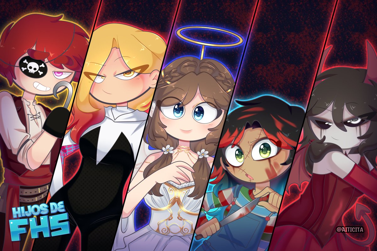 HDFHS_Oficial's tweet photo. 🎃 HDFHS HALLOWEEN EDITION #1 🎃
⭐ Shining Stars ⭐

💙 Fiona - Angelita
🩵 Kate - Chucky
🖤 Fio - Diablita
❤️  María - Spidergwen
💛 Ángel - Pirata

#FHS #fnafhs #HDFHS #HDFNAFHS #hdfhs #hdfnafhs #fhsz3r0 #fhsgen2 #HijosDeFHS https://t.co/Q8sd16cqwS