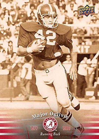 (3/4) Pres. by <a href="/MarcosPizza/">Marco's Pizza</a> (Mon./Oct. 27/4p-6p CT) on <a href="/FoxSportsShoals/">Fox Sports Shoals</a> (97.9 FM/1340 AM), FoxSportsShoals.com &amp; APP.

5pm #RollTide legend #MajorOgilvie:
* All-SEC - '79 1st team/'80 2nd team
* 2014 <a href="/ASHOF/">Alabama Sports Hall of Fame</a> inductee
* '79 Academic All-American
* 2x national champ (1978 &amp; '79)