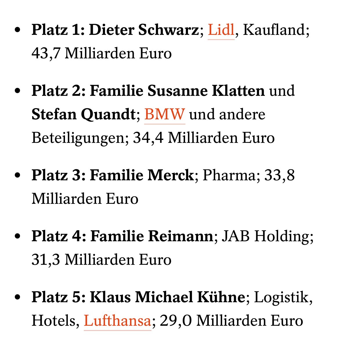Jedem sei sein Reichtum gegönnt. Solange es keine Masslosigkeit zulasten der Gesellschaft gibt.
100 Mio sollten doch für ein komfortables Leben reichen ...