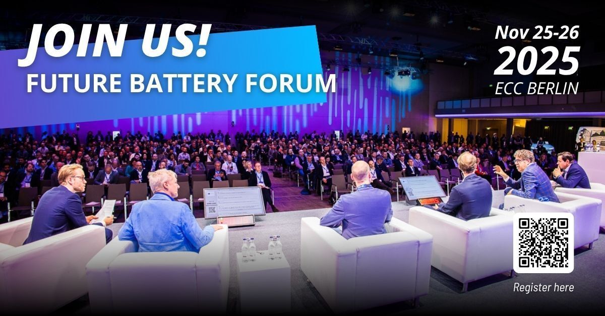 24M_Tech's tweet image. 🌍 Destination: Berlin, Germany
🎫 Date: 25-26 November

Will you be joining us at Future Battery Forum? Reach out now to schedule a time to meet on 24-m.com.