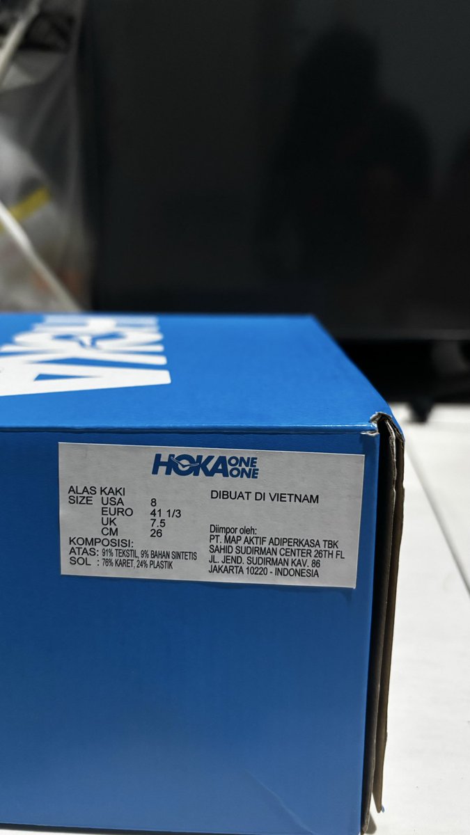ChendoLim's tweet photo. #WTS jual Hoka Arahi 8 size 41
- pemakaian baru 1-2 bulanan
- beli di store hoka sency 2,5 jt
- jarang dipakai (salah ukuran)
- Rp. 1.550.000,- ajaa, yu di beli !

#hoka #runningshoe #WTB #arahi8 https://t.co/YqZuYQlOTN