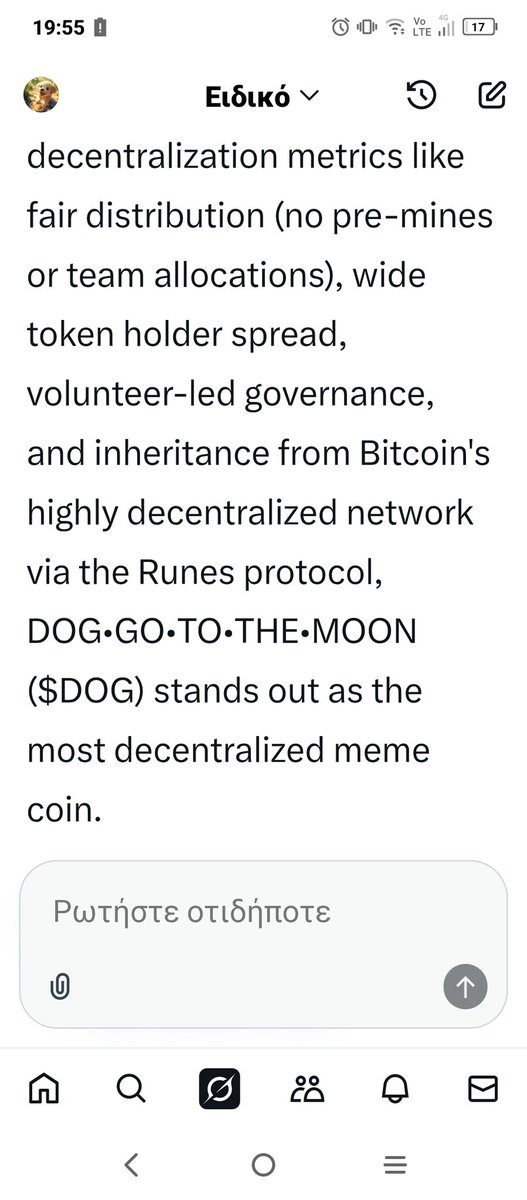 panayoshi330's tweet image. I asked @grok which is the most decentralised meme coin... get used to it.