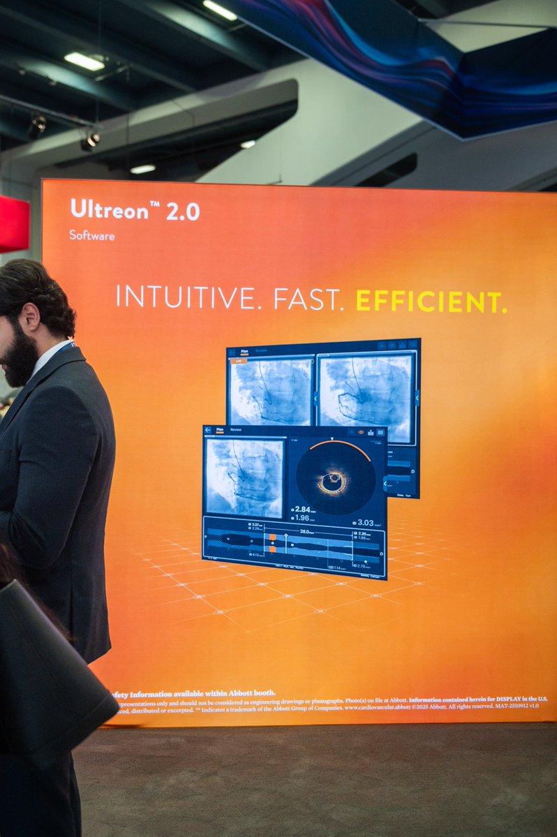 AbbottCardio's tweet image. The energy and insights are amping up at #TCT2025!
Today, we’re exploring #MedTech transforming #PCI, highlighting the late-breaking LIFE-BTK 3-year data, and sharing best practices with our #Ultreon OCT Platform.
See what’s planned: bit.ly/3W36eBP
Safety Info:
Esprit…