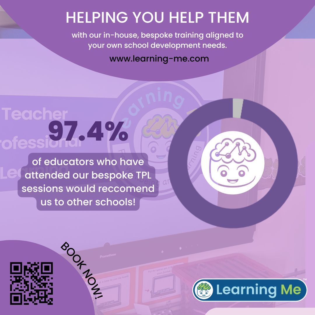 LearningMeEdu's tweet image. Learning Me was founded by educators for educators, so we were beyond thrilled to discover that 97.4% of educators who have attended our bespoke TPL sessions would recommend us to other schools.

Why not take them up on their recommendation? Book at learning-me.com today!