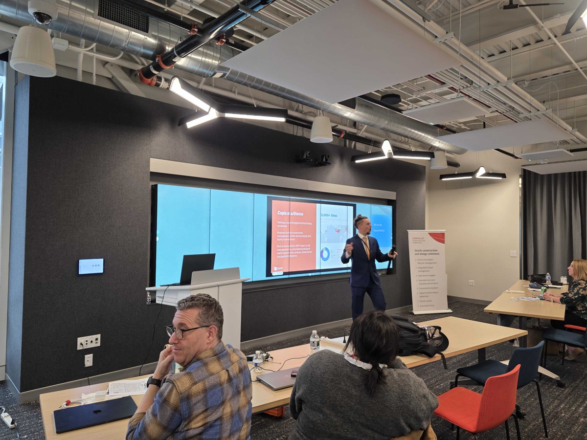 cupixinc's tweet image. Cupix at the @Oracle Industry Lab last week! 🎯

Matthew and David demoed how CupixWorks + SiteInsights integrate with Oracle P6 for transparent project insights and then Matthew topped it off by winning the F1 sim! 🏎️ Thanks for having us! 

#OracleIndustryLab #ConstructionTech
