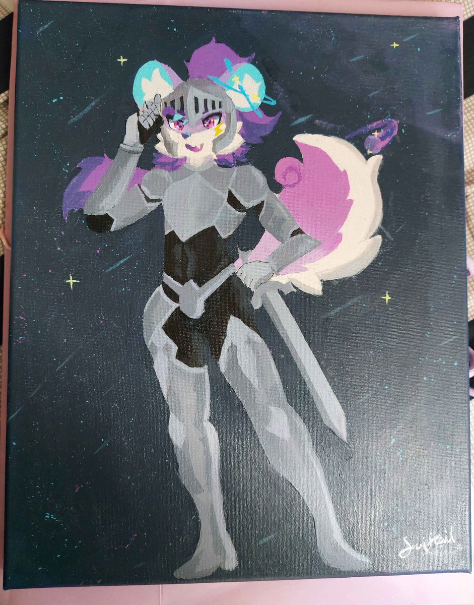 Luckity_Swiftie's tweet photo. Hice esta pinturita que estuvo en el art gallery de confuror uwu🌌✨️ https://t.co/sAM25NaeZw