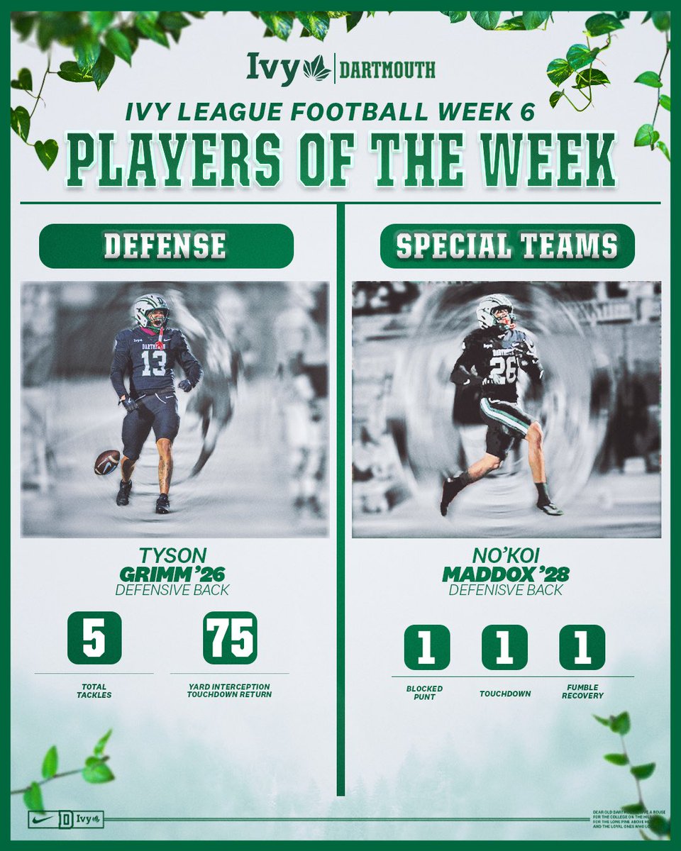 Dartmouth Football tweet media