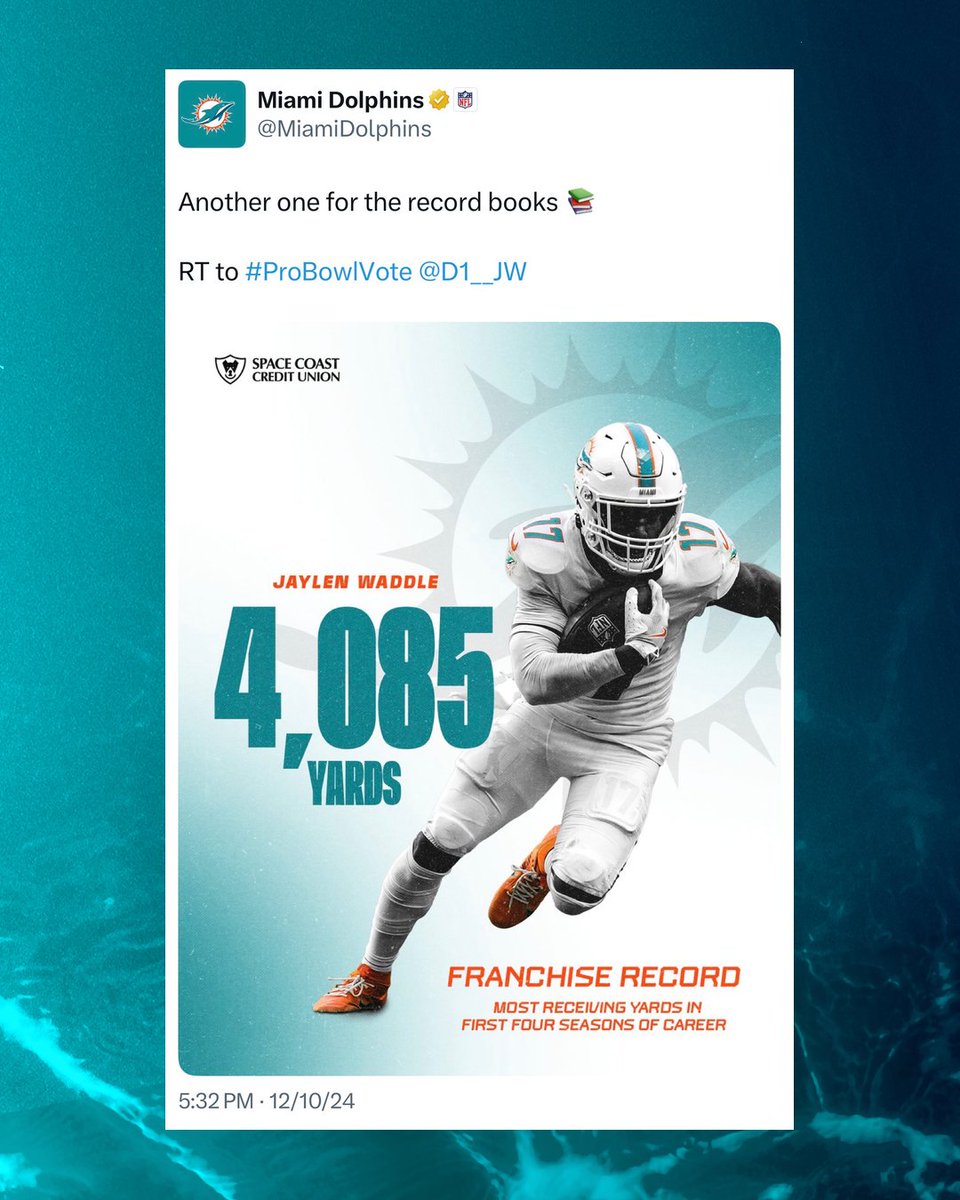 MiamiDolphins's tweet photo. He broke the records during years 1-4 also btw 😮‍💨🐧 https://t.co/pFPdYWYHmB
