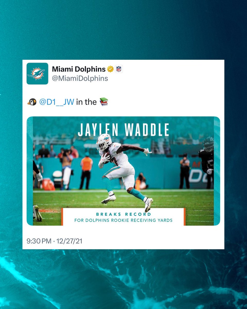 MiamiDolphins's tweet photo. He broke the records during years 1-4 also btw 😮‍💨🐧 https://t.co/pFPdYWYHmB