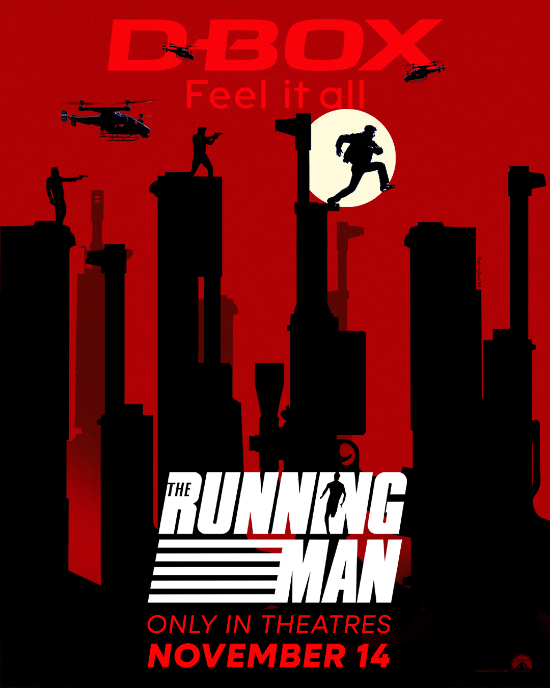 Running Man 2025 4DX filmposter 