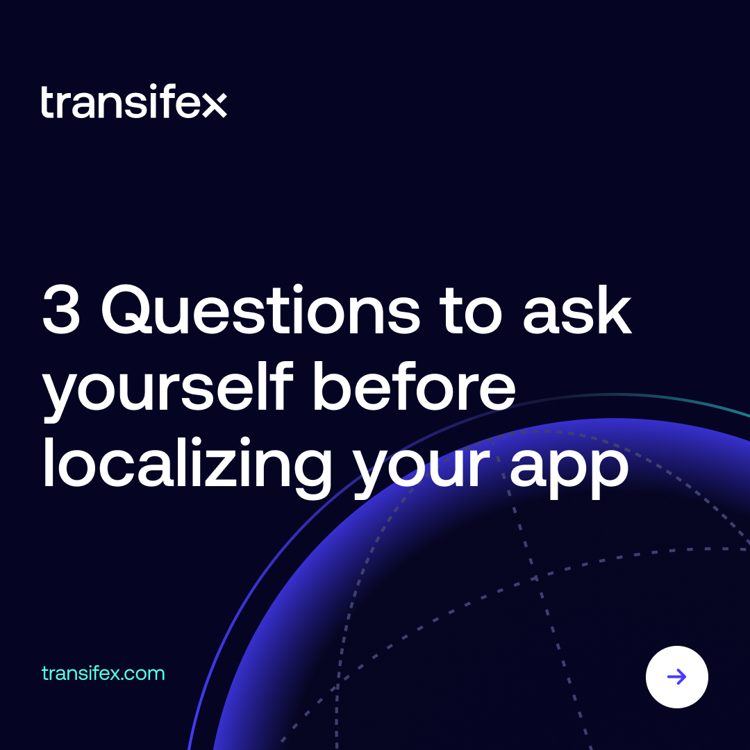 transifex's tweet image. Investing without a plan can be costly. Before you start, ask yourself these three simple questions. If you can’t say “yes” right away, read our article on app localization: hubs.la/Q03Ntt0Y0

#Transifex #localization #AI #TransifexAI #AILocalization ##AppLocalization