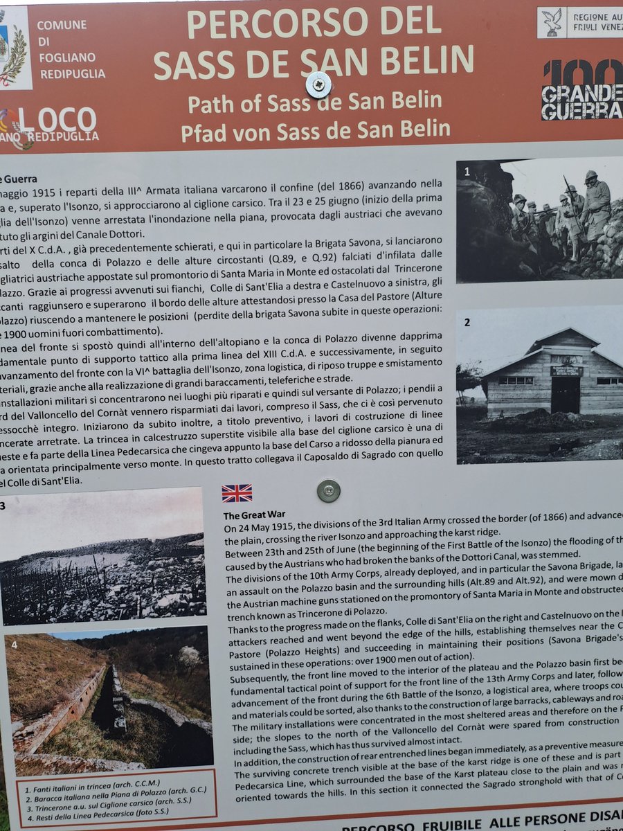 bertoli1966's tweet image. 2 km from my house and I have never been here..area Polazzo Redipuglia.
WW1 italian positions and a special spot.