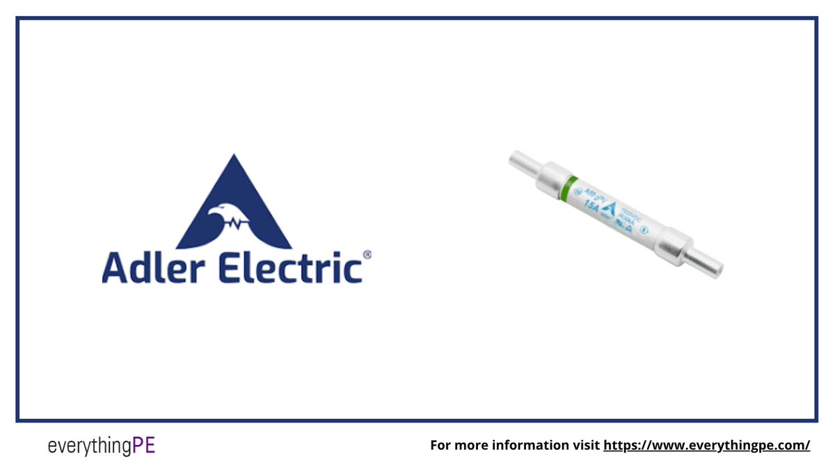 everything_PE_'s tweet image. Adler Elektrotechnik’s 3 A Cylindrical Photovoltaic Fuse Link

Learn more – ow.ly/r0PA50Xirm4

#adler #solarfuse #pvprotection #renewableenergy #powerelectronics #photovoltaicsafety