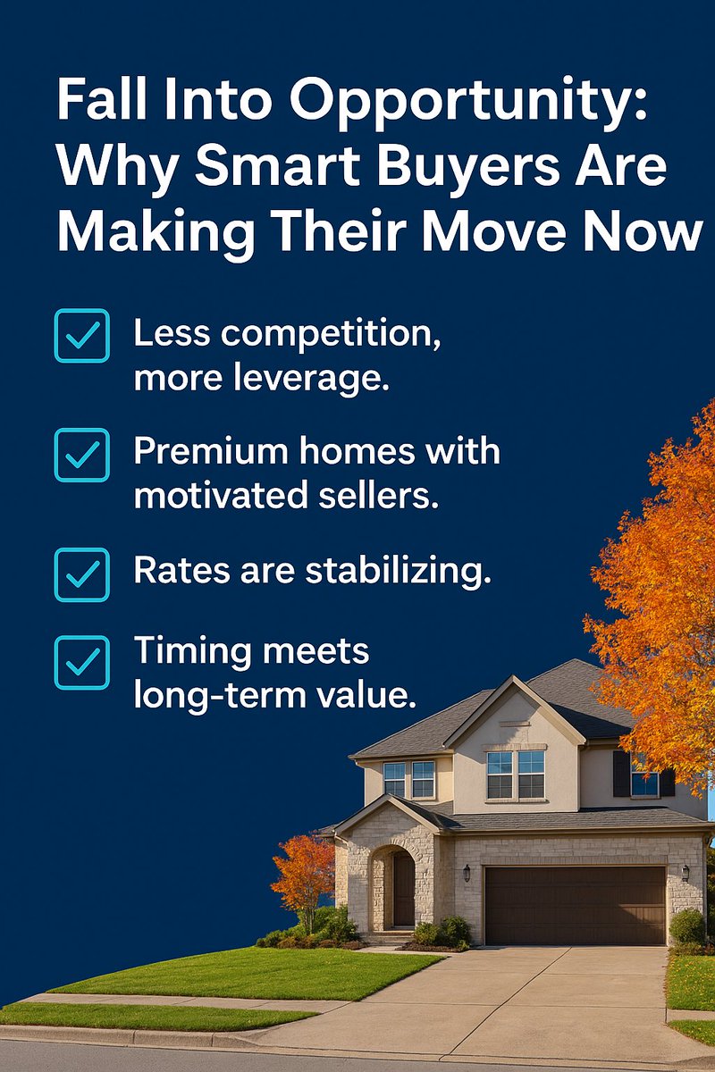 ClosewithChapa's tweet photo. 🏡Fall Into Opportunity

Why smart buyers are making moves now
✅ Less competition = more leverage
✅ Premium homes with motivated sellers
✅ Rates stabilizing
✅ Perfect timing for long-term value
San Antonio’s market is quietly favoring those who act strategically this season. https://t.co/LeogKeDYnx