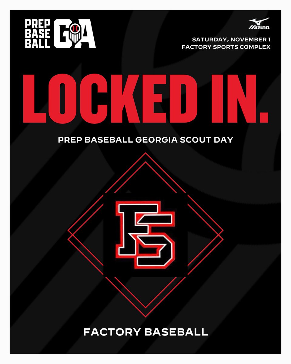 𝐏𝐫𝐞𝐩 𝐁𝐚𝐬𝐞𝐛𝐚𝐥𝐥 𝐆𝐞𝐨𝐫𝐠𝐢𝐚: 𝐒𝐜𝐨𝐮𝐭 𝐃𝐚𝐲 🔒
𝑭𝒂𝒄𝒕𝒐𝒓𝒚 𝑺𝒑𝒐𝒓𝒕𝒔

📍 Factory Sports Complex
📆 November 1
⏰ 10:00 AM

Register, event details ⤵️
🔗 loom.ly/nnmqjPg
