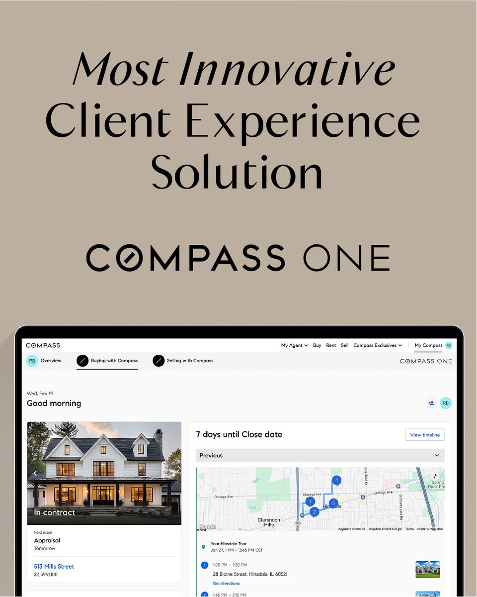 kevinmcgovern's tweet image. 🏆 Compass wins 2025 Inman Innovators! ✨

Compass One — the award-winning platform that connects you &amp;amp; your agent through every step.

Smarter. Simpler. Seamlessly innovative.

DM me to learn more.

#CompassDFW #KevinMcGovern #CompassOne #RealEstateInnovation