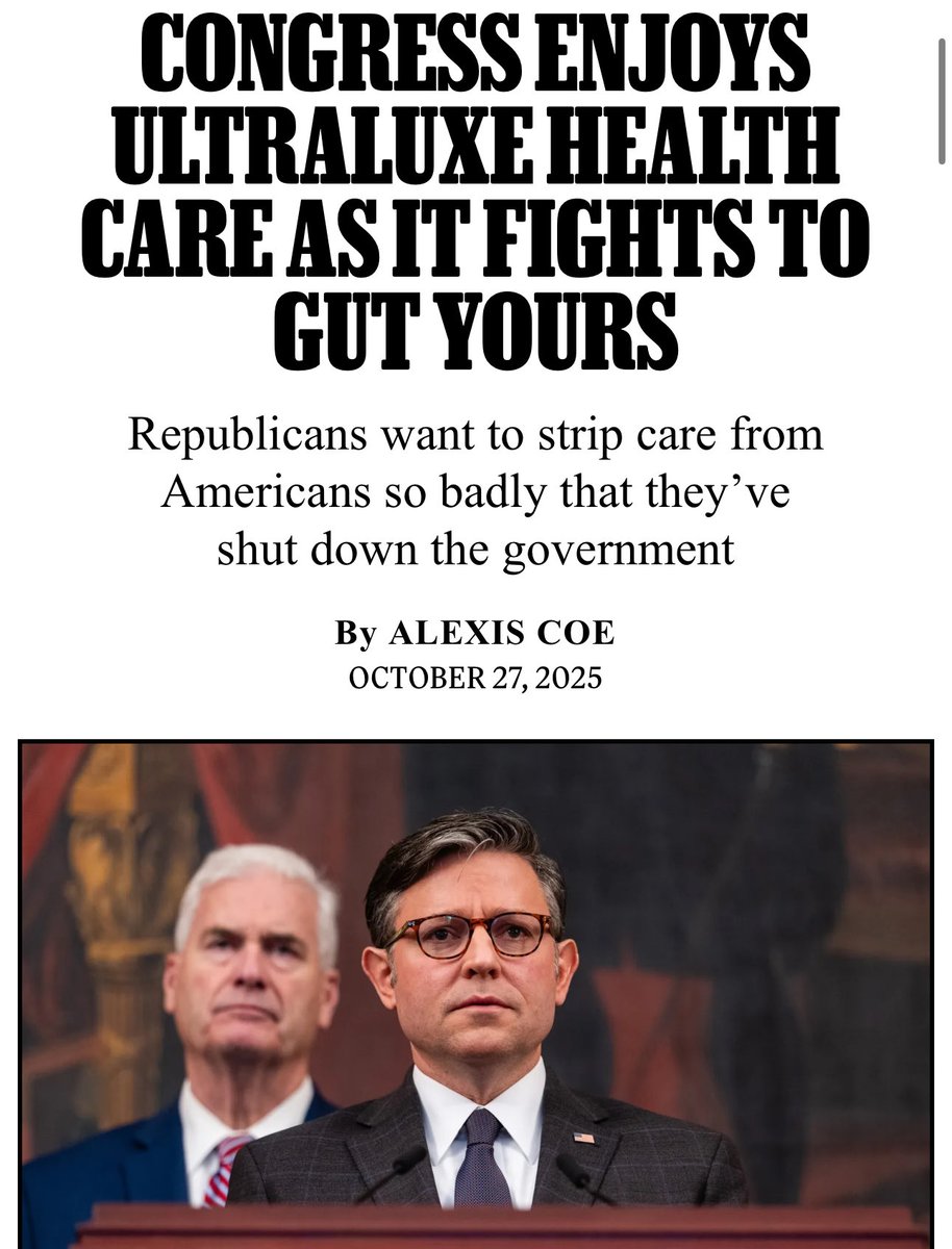 TheTNHoller's tweet photo. ROLLING STONE: “The current Congress has dropped the pretense of public service altogether… Congress enjoys ultraluxe health care as it fights to gut yours.” 

@RepTimBurchett @MarshaBlackburn why don’t you care about anyone but yourselves? https://t.co/9DY7rR6drJ https://t.co/hhKYOQg47Z