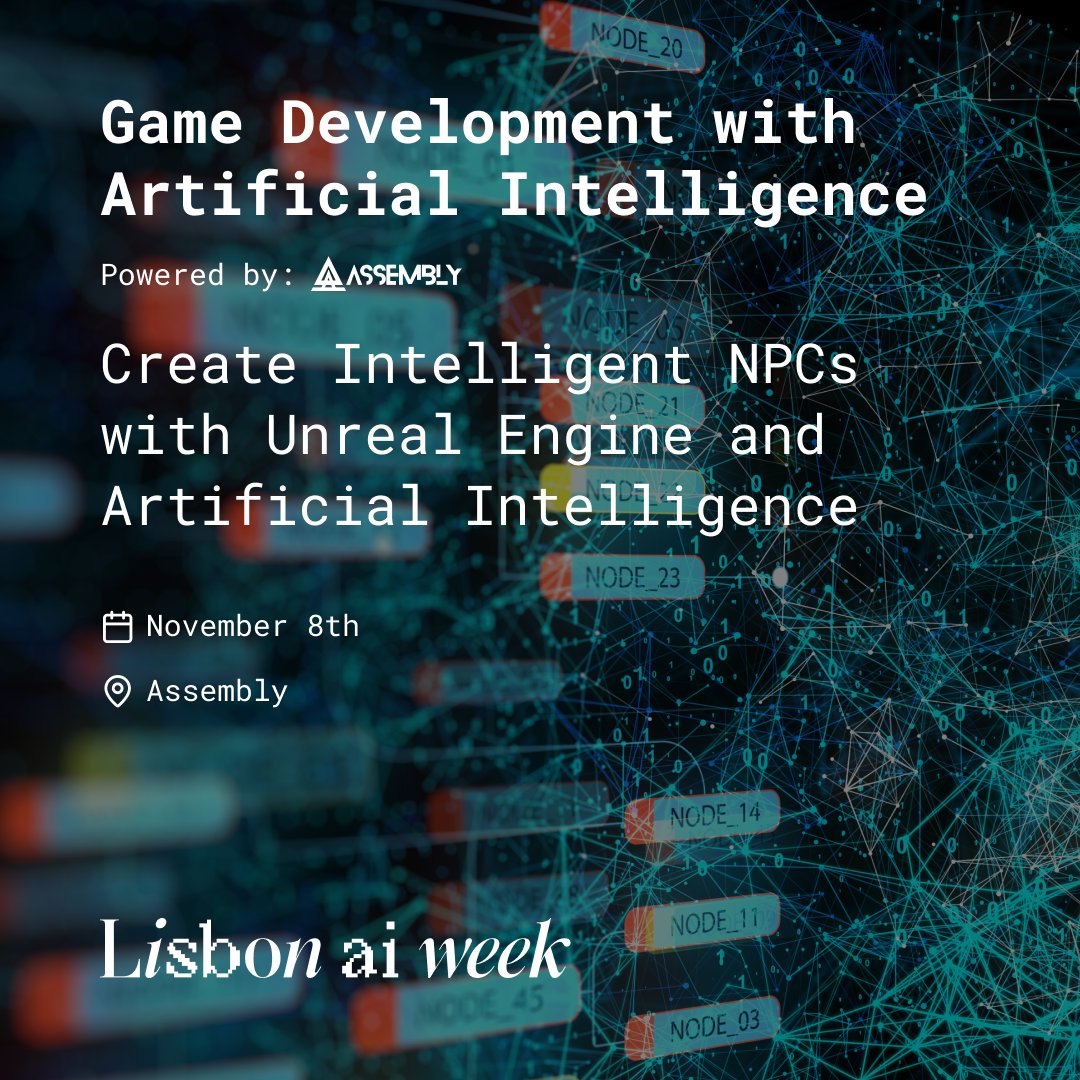 🎮 Game meets #AI! On Nov 8th Assembly Portugal, join Game Development with AI — a full-day #hackathon where #creativity meets Unreal Engine &amp; cutting-edge #AI. Explore the future of #gaming at eSports Arena &amp; VR Park. 🎯Seats limited: eventbrite.com/e/bilhetes-gam…