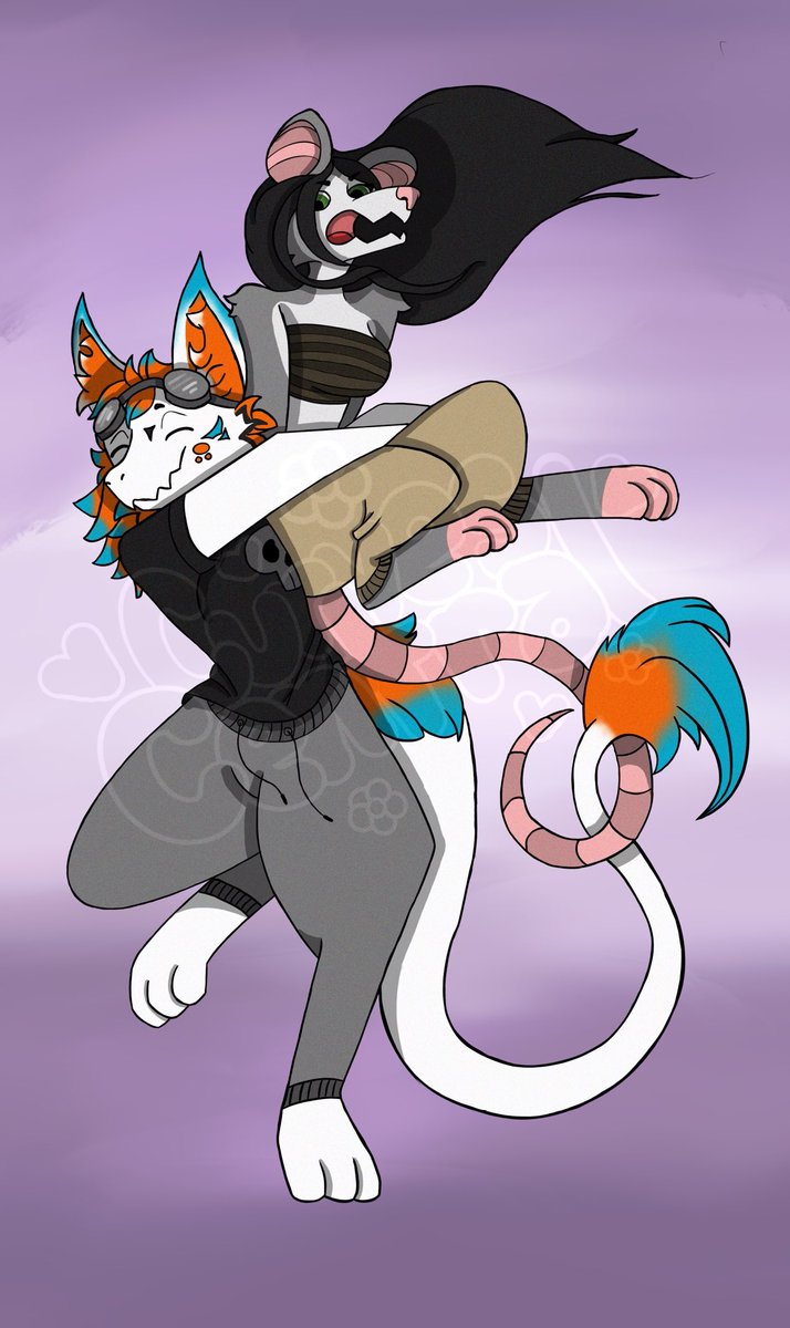 curves__central's tweet photo. Echo &amp; June ❤️ @TipsyD3mon 

#furryartist #furryart #digitalart #commisionsopen #commisionartist https://t.co/l10rDIKcil
